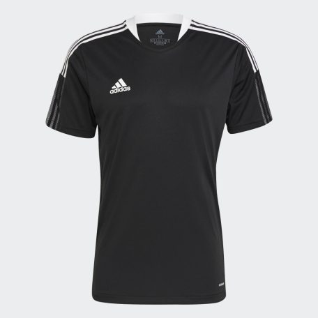 adidas Tiro 21 edzőpóló, fekete, S méret