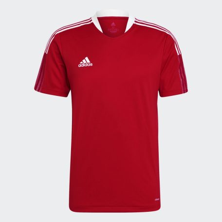 adidas Tiro 21 edzőpóló, piros, L méret