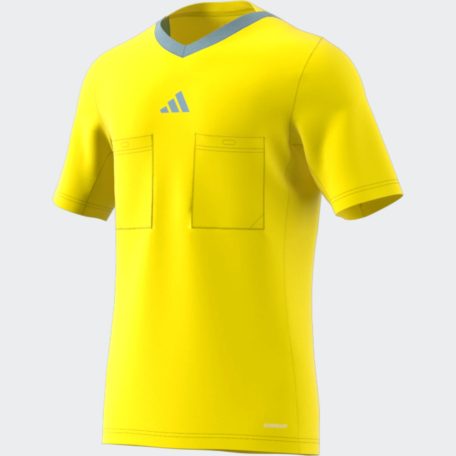 adidas REF 22 rövidujjú játékvezetői mez új logóval, sárga, méret: L